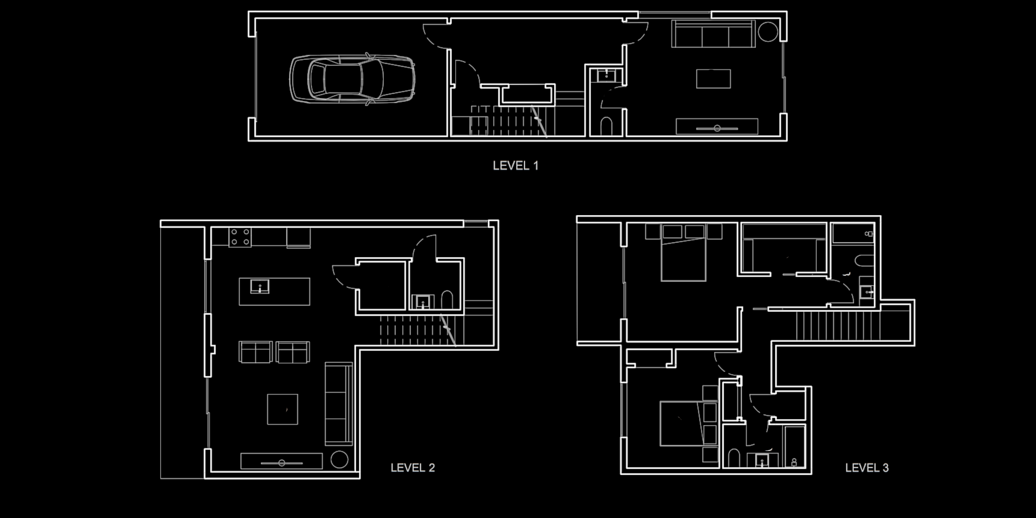 Modern prefab duplex Sooke British Columbia floor plan